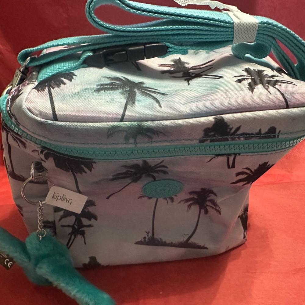 Kipling Palm Print Crossbody Lunch Tote